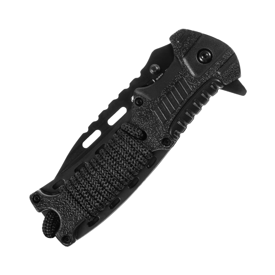 Mil-Tec Paracord folding knife with flint