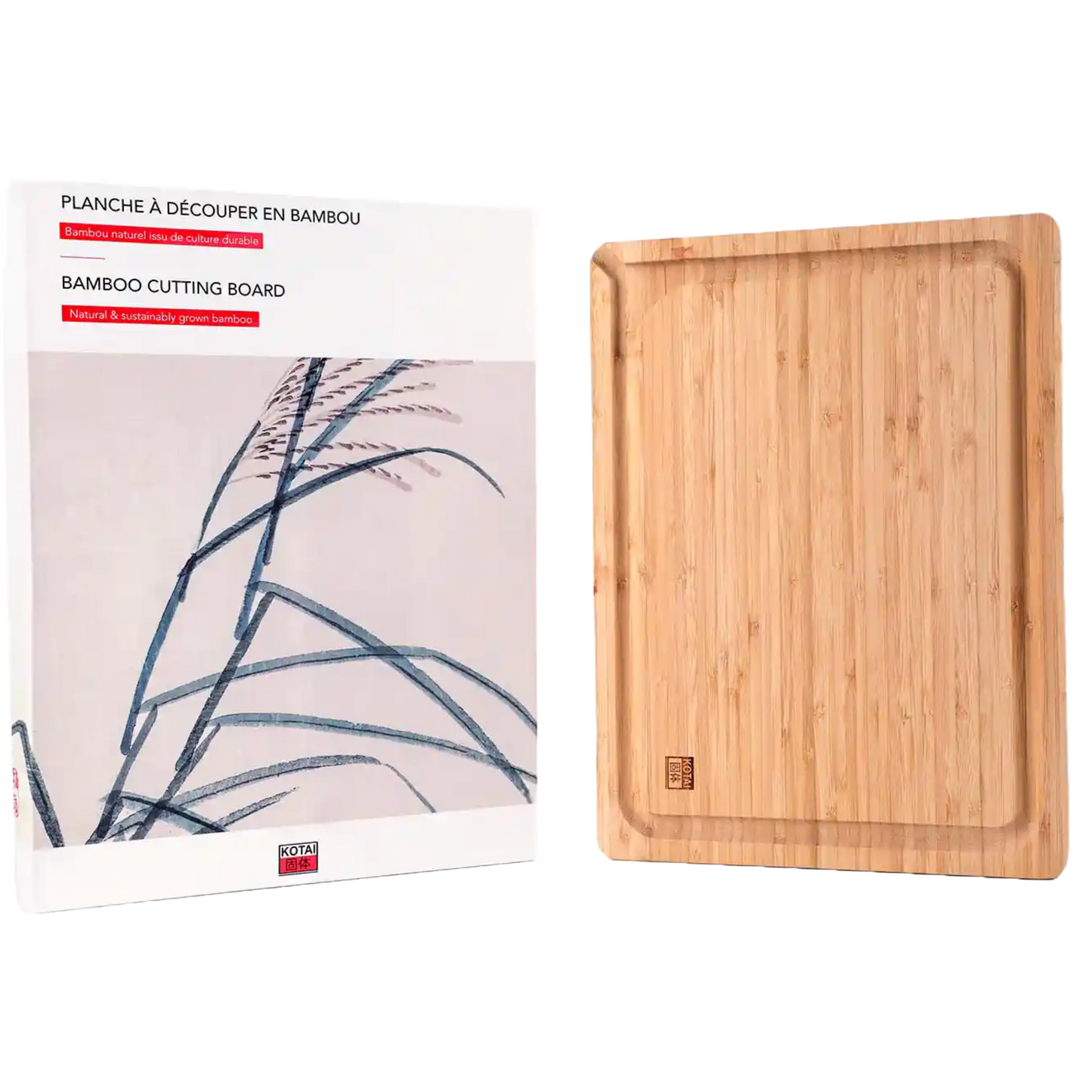 KOTAI Bamboo cutting board - 40 x 30 x 2 cm