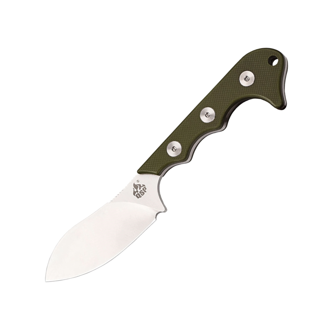 QSP Knife NECKMUK G-10 QS125-C Green